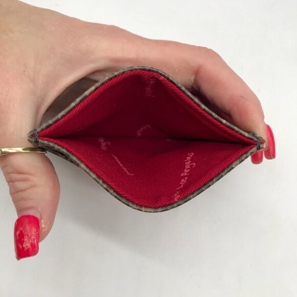 Hammit Brown Snakeskin Embossed Leather Card Holder - Picture 10 of 10